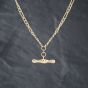 Second Hand 9ct Yellow Gold T-Bar 18 Inch Figaro Chain 41162370