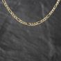 Second Hand 9ct Two Colour Gold 16 Inch Figaro Chain 41162383