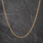 Second Hand 9ct Yellow Gold 20 Inch Rope Chain 41162448