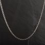 Second Hand 9ct White Gold 24 Inch Curb Necklace 4116467
