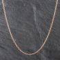 Second Hand 18ct Rose Gold 18 Inch Trace Chain 4116676