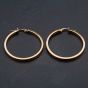 Second Hand Plain Large Round Hoop Earrings 4117056