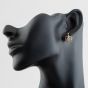 Second Hand Yellow Gold Cubic Zirconia Heart Dropper Earrings 41171487