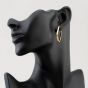 Second Hand 9ct Yellow Gold 23mm Plain Oblong Hoop Earrings 41171757