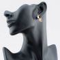 Second Hand 9ct Two Colour Gold 25.8mm Screw Head Hoop Earrings 41171825