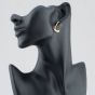 Second Hand Yellow Gold 20mm Plain Oblong Creole Earrings 41172072