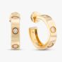 Second Hand Cartier 18ct Yellow Gold Diamond Three Stone Hoop Earrings 41172180