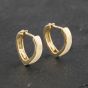 Second Hand 9ct Yellow Gold 12mm Heart Shape Leverback Earrings 41173056