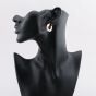 Second Hand 9ct Two Colour Gold 21.5mm Chunky Hoop Earrings 41173183