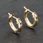 Second Hand Yellow Gold 12mm Small Plain Hoop Earrings 41173184