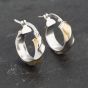 Second Hand Two Colour Gold 17mm Twist Hoop Earrings 41173198