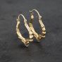 Second Hand 9ct Yellow Gold 28mm Fancy Creole Earrings 41173294