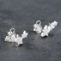 Second Hand 18ct White Gold 20mm Brilliant Cut Diamond Stars Stud Earrings 41173481