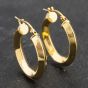 Second Hand Yellow Gold 23mm Plain Hoop Earrings 41173508