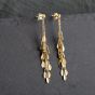 Second Hand 9ct Yellow Gold Beaded Tassel Dropper Earrings 41173564