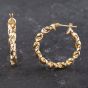 Second Hand Yellow Gold 27mm Spiral Hoop Earrings 41173582