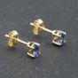 Second Hand Yellow Gold Tanzanite Stud Earrings 41173616