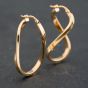 Second Hand Yellow Gold 31.5mm Twist Creole Earrings 41173623