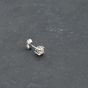 Second Hand 18ct White Gold 4.8mm 0.25ct Diamond Four Claw Stud Single Earring 1173673