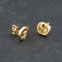 Second Hand Gucci 18ct Yellow Gold GG 8mm Stud Earrings 41173734