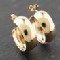 Second Hand 9ct Yellow Gold 20mm Plain Wedding Band Hoop Earrings 41173997