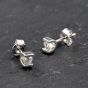 Second Hand 9ct White Gold 5mm 0.27ct Brilliant Cut Tension Set Single Stone Stud Earrings 41174023