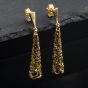 Second Hand 9ct Yellow Gold 41mm Openwork Dropper Earrings 41174039