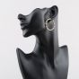 Second Hand Yellow Gold 35.2mm Twisted Hoop Earrings 41174115