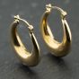 Second Hand Yellow Gold 23mm Creole Earrings 41174121