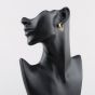 Second Hand 9ct Yellow Gold 24.3mm Lined Design Hoop Earrings 41174126