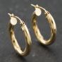 Second Hand Yellow Gold 23mm Twisted Creole Earrings 41174168