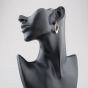 Second Hand 9ct Yellow Gold Oval Ribbed Pattern Creole Earrings 41174195