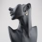 Second Hand Yellow Gold Oval Embossed Creole Earrings 41174206