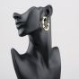Second Hand 9ct Yellow Gold 45mm Twisted Hoop Earrings 41174252