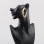 Second Hand 9ct Yellow Gold 64mm Twisted Hoop Earrings 41174265