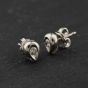 Second Hand Platinum 4mm 0.25ct Brilliant Cut Diamond Pear Shape Stud Earrings 41174303
