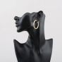 Second Hand 9ct Yellow Gold 41mm Twist Hoop Earrings 41174305