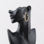 Second Hand 9ct Yellow Gold Large Twisted 47mm Hoop Earrings 41174467