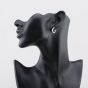 Second Hand 9ct White Gold 14mm Plain Hoop Earrings 41174504