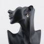 Second Hand Three Colour Gold 17mm Twist Hoop Earrings 41174506