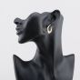 Second Hand Yellow Gold 25mm Patterned Creole Earrings 41174510