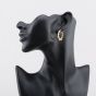 Second Hand Yellow Gold 25mm Celtic Heart Creole Earrings 41174511