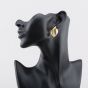 Second Hand 9ct Yellow Gold 29mm Knot Stud Earrings 41174521