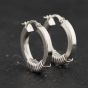 Second Hand 9ct White Gold 23mm Creole Earrings 41174548