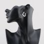 Second Hand 9ct White Gold 23mm Creole Earrings 41174548