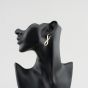 Second Hand 9ct Yellow Gold 40mm Oval Twist Hoop Earrings 41174687