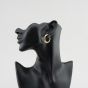 Second Hand Yellow Gold 27mm Patterned Creole Earrings 41174688