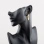 Second Hand 9ct Yellow Gold Bamboo Creole Earrings 41174726