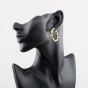 Second Hand 9ct Yellow Gold Twist Hoop Earrings 41174735