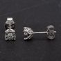 Second Hand 9ct White Gold Illusion Set 0.25ct Diamond Stud Earrings 4117910
